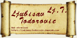 Ljubisav Todorović vizit kartica